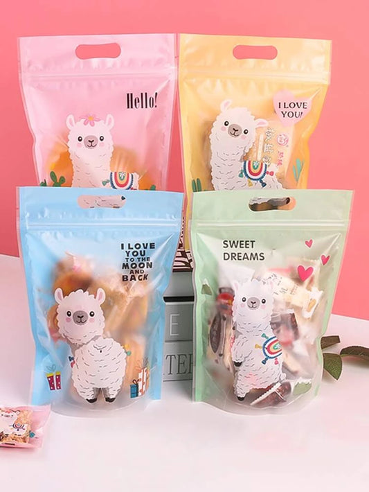 Llama zipper bags 6x8in (5pcs)