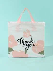 Flower Barbie shopping bag 9x12in
