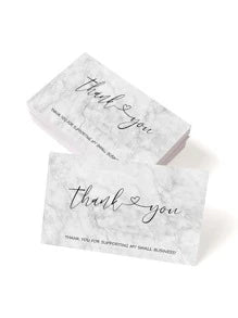 Marble thank you card