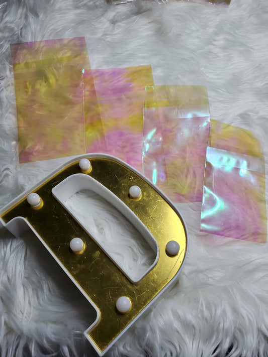 Holo cellophane mix size