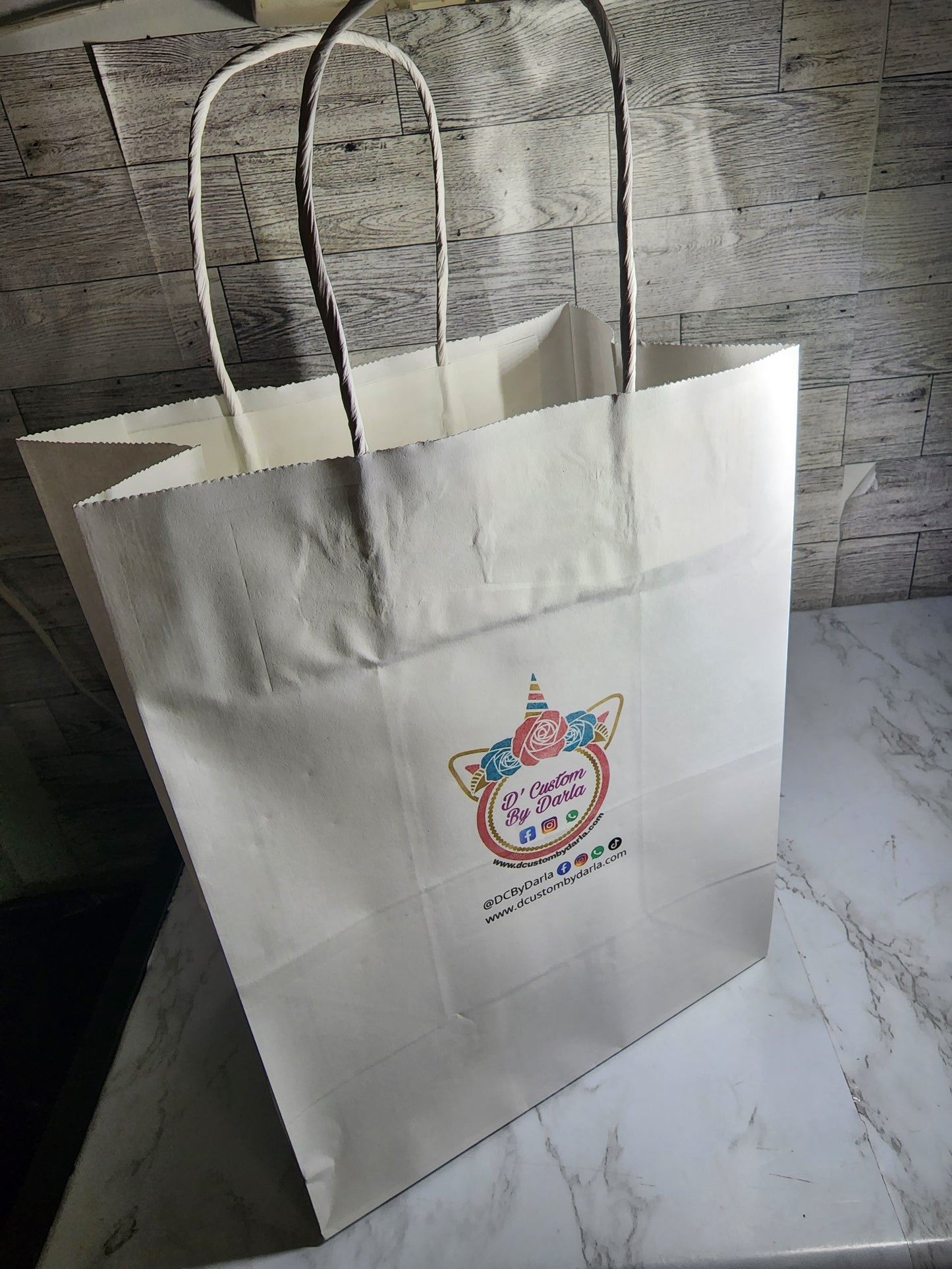 Custom shopping bags