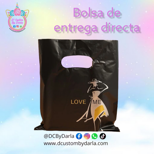 Black fashion 8x10in aprox merch bags