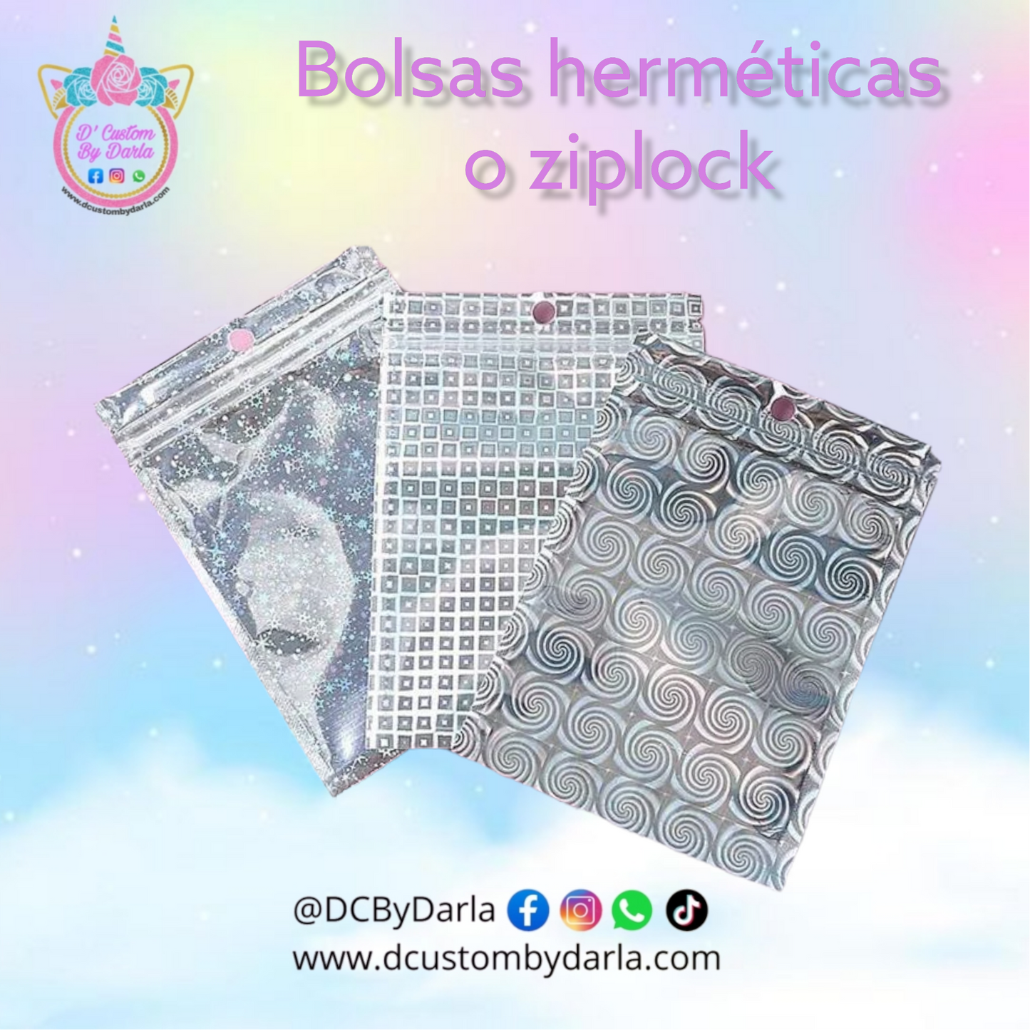 Bolsas hermeticas holo mix 2x3in