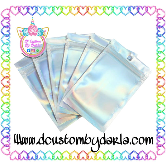 Ziplock holograficas 2x3in