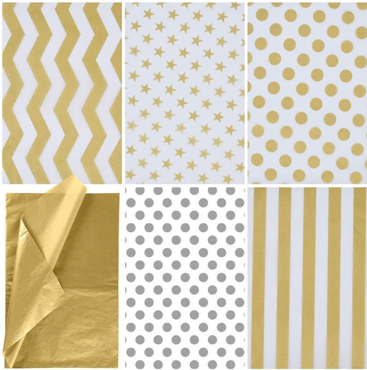 Gold tissue paper