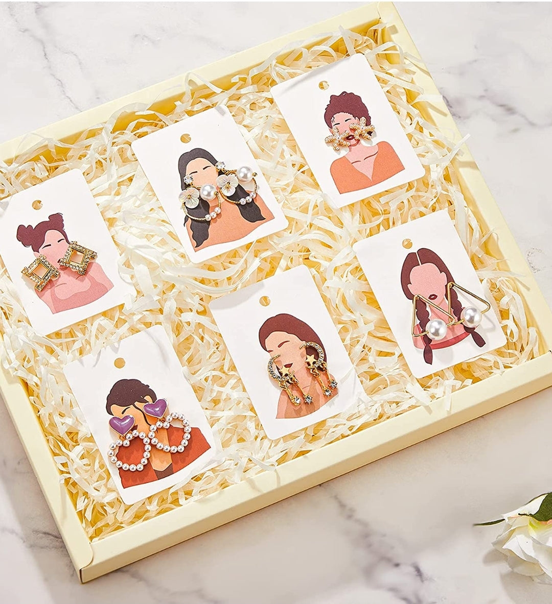 Display para acessorios (collares y/o panrtallas) women silhouette incluye las bolsutas para empacar las piezas individuales