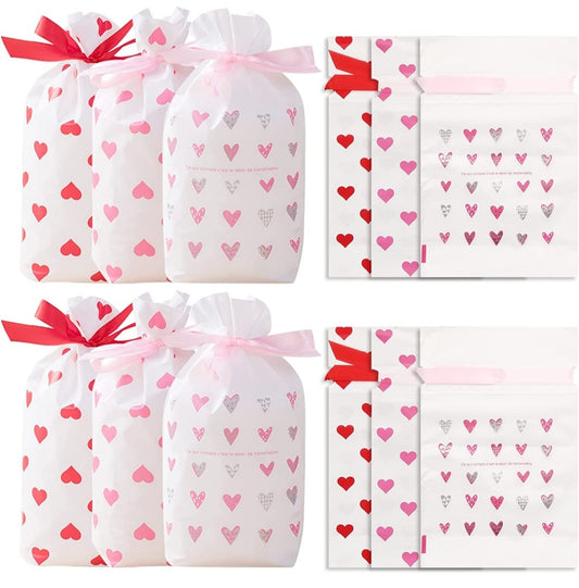 Corazones 6x9in gift bags