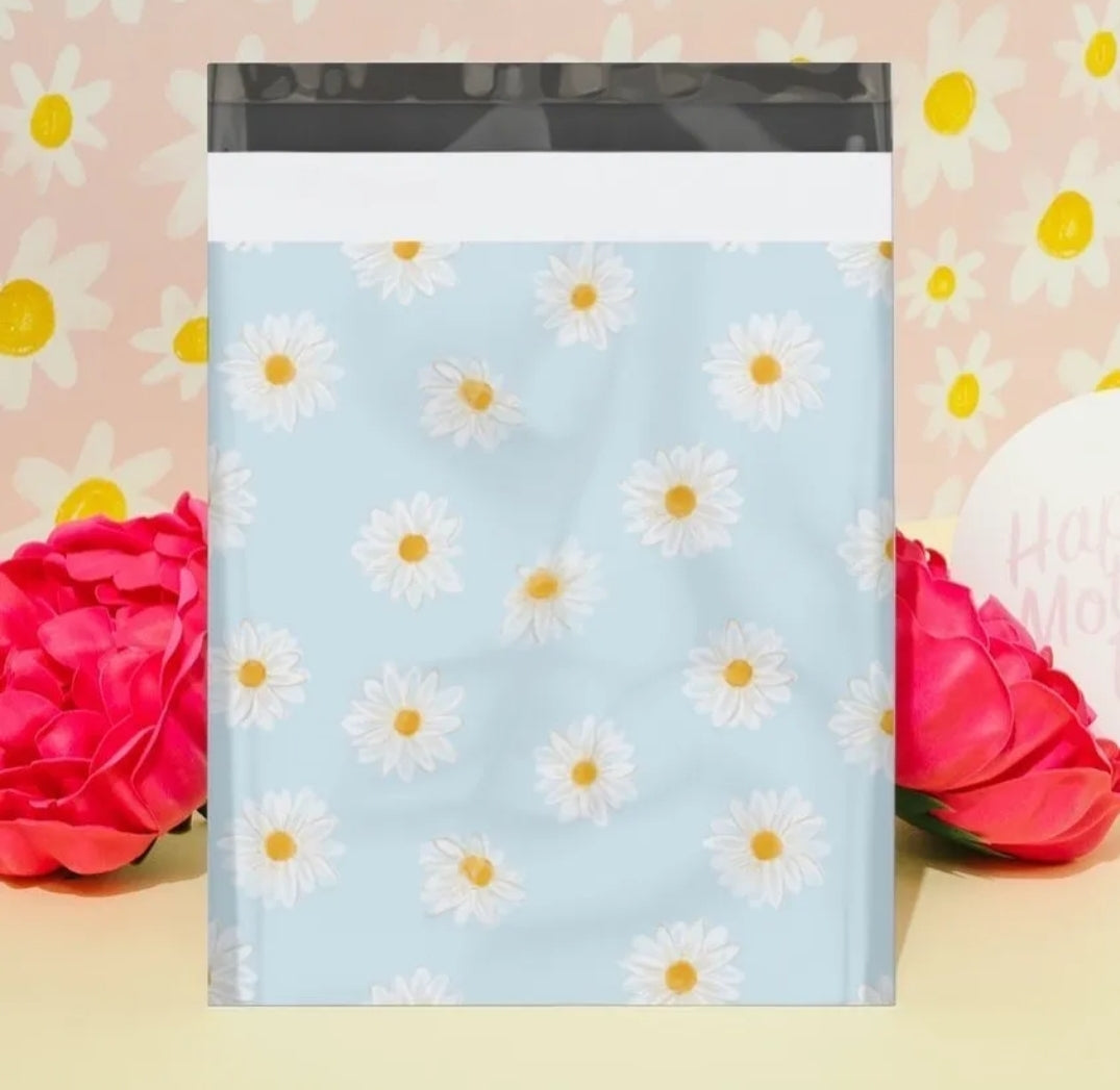 Daisies blue 10x13in