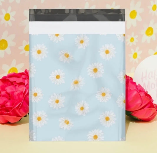 Daisies blue 10x13in