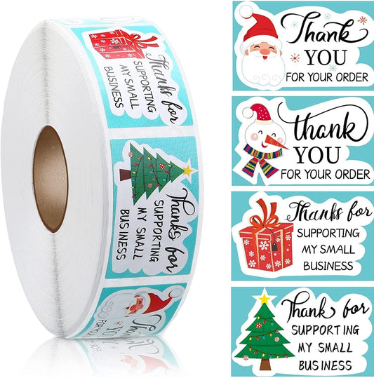 Navidad thank you 1.6x1in