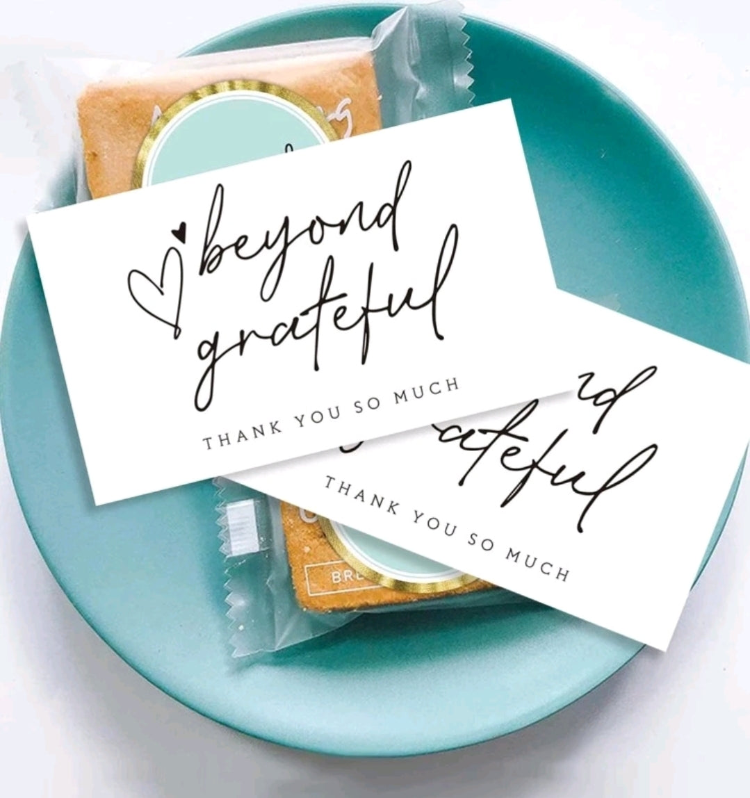 Mas que agradecido thank you card