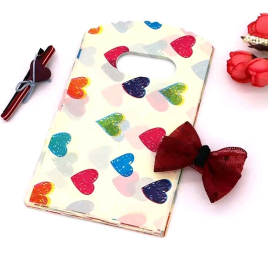 3x5in colorful heart bags