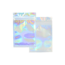 Ziplock holograficas 8x10in