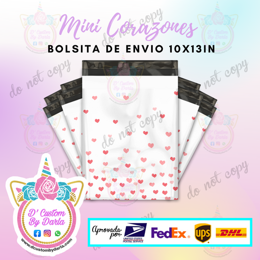 Mini corazones degradado 10x13in