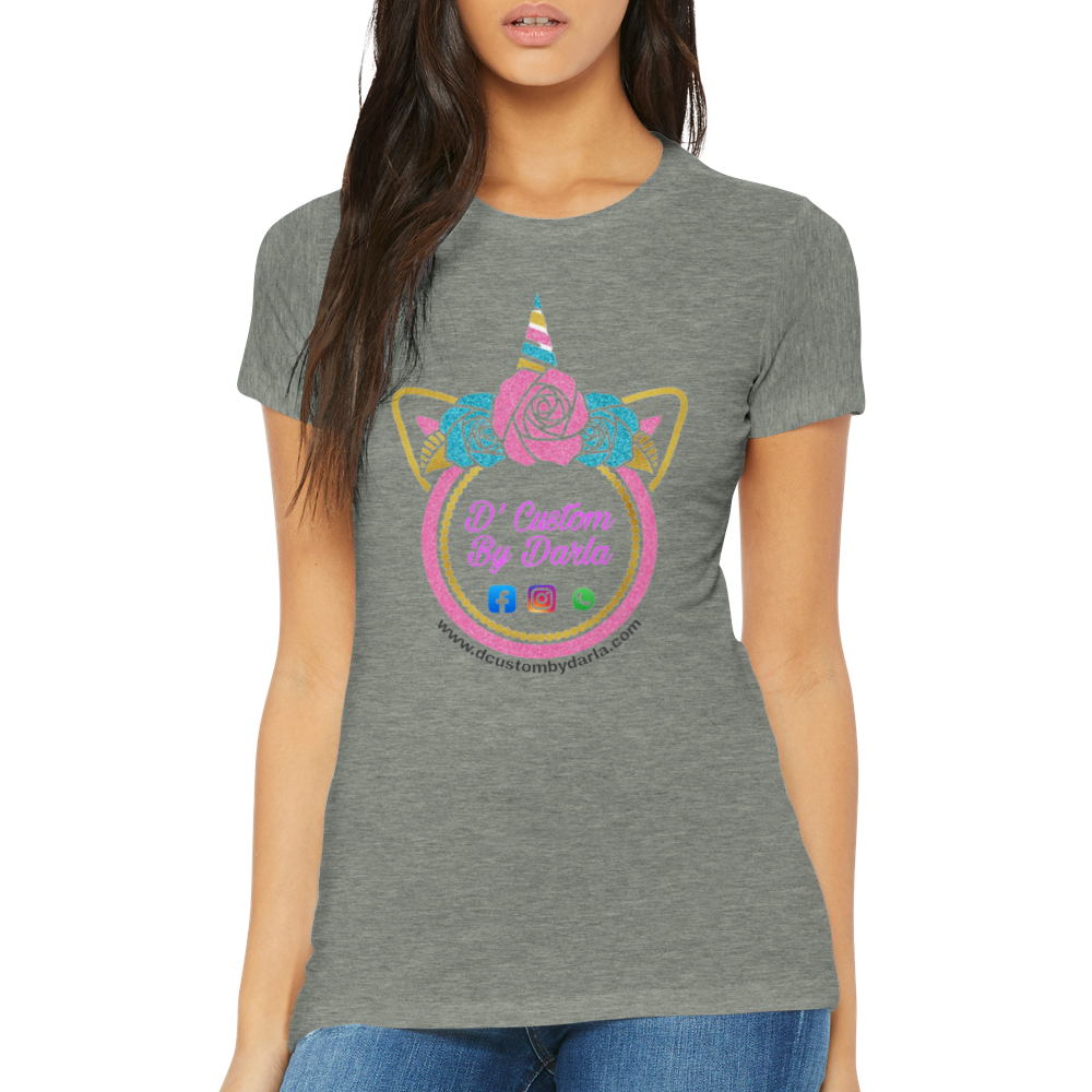 Custom Premium Womens Crewneck T-shirt